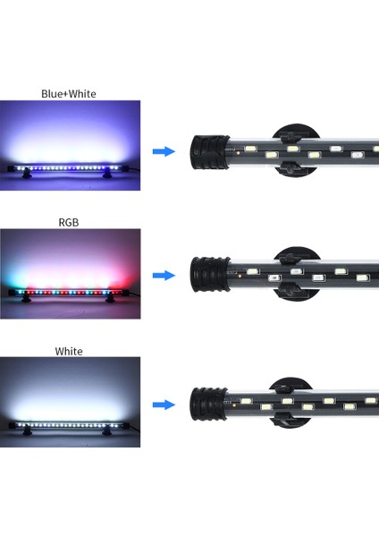 SZD-Q60WW Stili LED Akvaryum Işığını Su Geçirmez Balık Tankı Işığı Su Altında Tutma Lambası Sualtı Klips Lambası Akvaryum Dekorasyonu (Yurt Dışından)