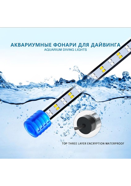 SZD-Q60WW Stili LED Akvaryum Işığını Su Geçirmez Balık Tankı Işığı Su Altında Tutma Lambası Sualtı Klips Lambası Akvaryum Dekorasyonu (Yurt Dışından)