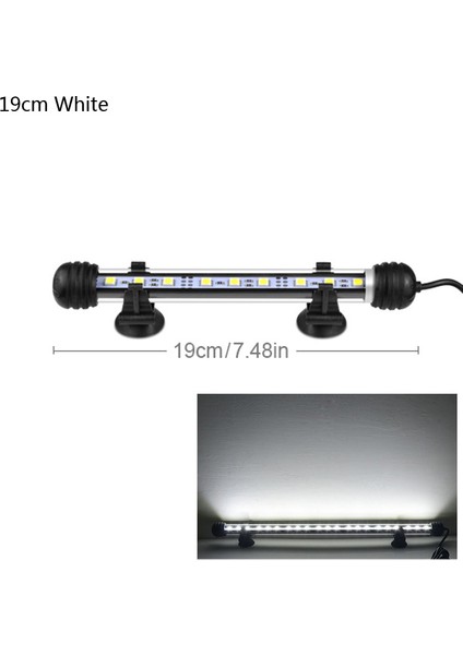 19CM Beyaz Stil 9cm 29CM 39CM 49CM Akvaryum LED Balık Tankı Lambası LED Tüp Ampulü Işıklı Barış Su Geçirmez Eu Fişi (Yurt Dışından)