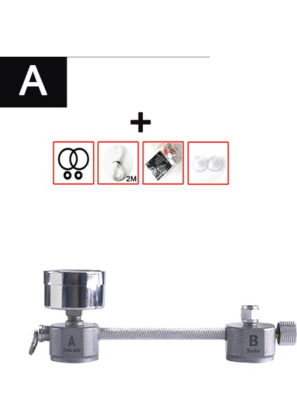 Paket A Stili Zrdr Akvaryum Dıy Co2 Üreteci Sistem Kiti Co2 Üreteci, Balon Sayaç Difüzör ile Solenoid Valf, Bitki Büyümesi Için (Yurt Dışından)