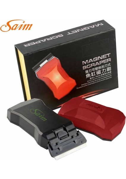 Kırmızı Stil Grafik Olarak 3.5 Manyetik Fırça Akvaryum Balık Tankı Cam Yosun Temizleyici Temizleyici Acuario Pencere Temizleme Manyetik Fırça Akvaryum Araçları Seti (Yurt Dışından)