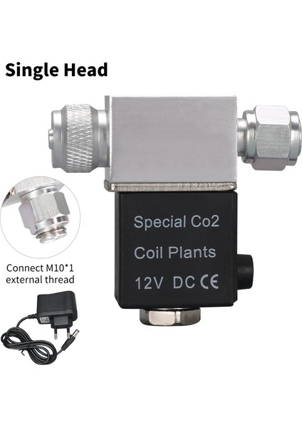 Ab-1 Tarzı Akvaryum Co2 Sistemi Regülatörü Için 12V Çıkışlı Solenoid Valf Bağlantı Tüpü Kabarcık Sayacı Çift Başlı Gürültüsüz Düşük Sıcaklık (Yurt Dışından)