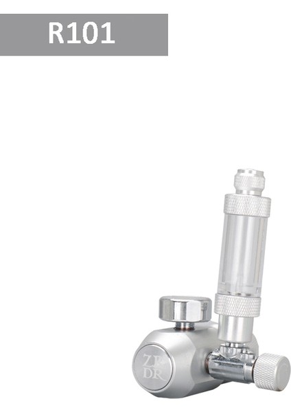 R101 Stili CGA320 Balık Tankı Co2 Regülatörü, 360° Ince Ayar Vanası, Kabarcık Sayacı Solenoid Valf Grubu, Karbondioksit Basınç Düşürücü Vana - (Yurt Dışından)