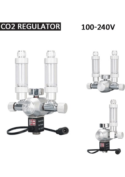 R101 Stili CGA320 Balık Tankı Co2 Regülatörü, 360° Ince Ayar Vanası, Kabarcık Sayacı Solenoid Valf Grubu, Karbondioksit Basınç Düşürücü Vana - (Yurt Dışından) fiyatları