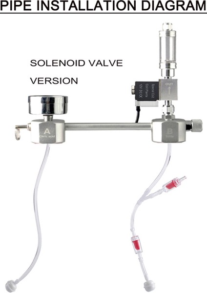Paket A Stili Zrdr Akvaryum Dıy Co2 Üreteci Sistem Kiti Co2 Üreteci, Balon Sayaç Difüzör ile Solenoid Valf, Bitki Büyümesi Için (Yurt Dışından) fırsatları