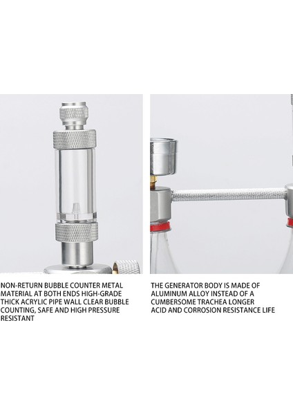Paket A Stili Zrdr Akvaryum Dıy Co2 Üreteci Sistem Kiti Co2 Üreteci, Balon Sayaç Difüzör ile Solenoid Valf, Bitki Büyümesi Için (Yurt Dışından) indirimleri