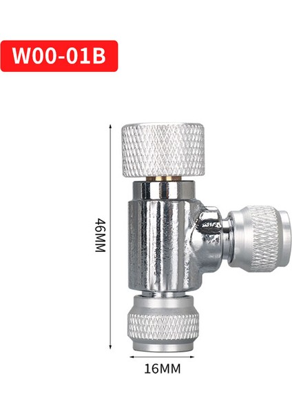 W00-01B-ÇIFT Başlı Stil Zrdr Yüksek Iğne Valf Regülatörü, 4*6mm Co2 Özel Tüp Için Akvaryum Balık Tankı Co2 Sistemi Için Uygun (Yurt Dışından)