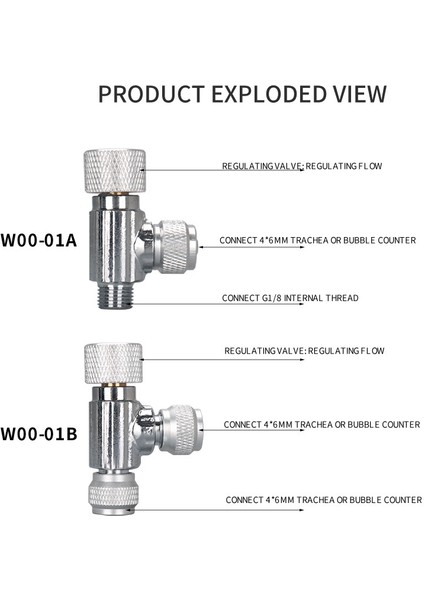 W00-02A Stili Akvaryum Co2 Tek Yönlü Kabarcık Regülatörü Difüzör Tek Başlı Çift Başlı Iğne Valf Regülatörü Balık Tankı Co2 Sistem Aksesuarları (Yurt Dışından)