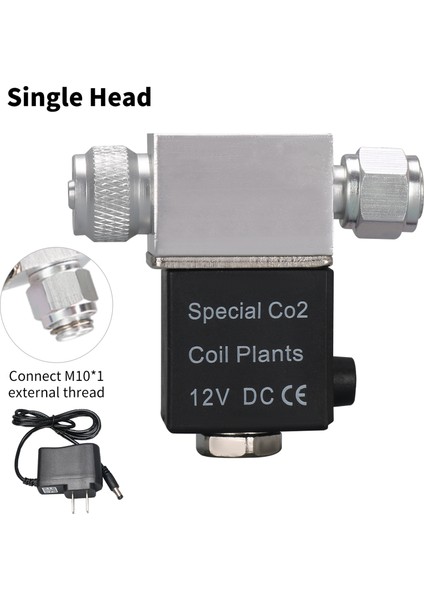 Tek Kafa Abd Fiş Stili 12V Akvaryum Solenoid Valf Co2 Sistemi Regülatör Akvaryum Aksesuarı Elektrikli Düşük Sıcaklık Manyetik Vana Balık Tankı Için (Yurt Dışından)