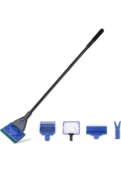 5'i 1 Arada Stil Balık Tankı Temizleme Aracı Akvaryum Temizleme Seti Balık Ağı Çakıl Taraması Yosun Kazıyıcı Çim Çatalı Akvaryum Aksesuarları (Yurt Dışından) fırsatları