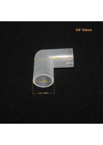 Dirsek Stili Nuonuo Pipe Bağlayıcı Plastik Şeffaf Boru Ek Parçaları Damlalık Kutusu Aksesuarları Tee Dirsek Bağlayıcı Paketi (Yurt Dışından)