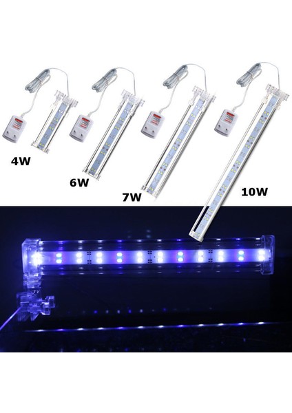 D30 Stili LED Akvaryum Işığı Kelepçe Bitki Büyüme Balık Tankı Aydınlatma Mavisi Beyaz Lamba 220V (Yurt Dışından) modelleri