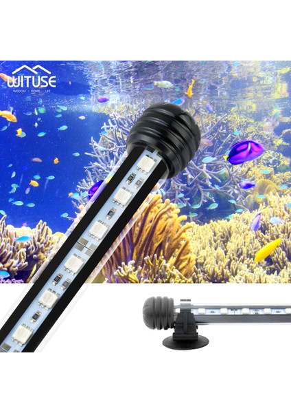 19 cm Rgb Ingiltere Stili Usukeu Fiş Rgb Renkli Akvaryum LED Çubuk Işık Su Geçirmez Balık Tankı Işık cm Sualtı Lambası Smd Uzaktan Kumanda ile (Yurt Dışından)