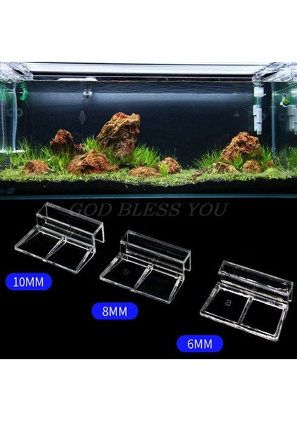 9FF801455-6 Stili Balık Tankı Akrilik Toka Kapak Desteği Tutucu Raf Kelepçe Standı Akvaryum Malzemeleri (Yurt Dışından) modelleri