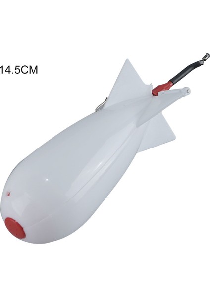 Beyaz Stil Büyük 19CM Balıkçılık Spomb Roket Şekilli Spod Balık Tutucu Yemleyici Karides Yuvası Yem Aracı Balıkçılık Aksesuarı MOUN777 (Yurt Dışından)