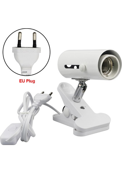 Tek Tutucu Ab Fiş Stili E27 Lamba Klipsi ile LED Akvaryum Aydınlatma PAR38 Ampulü Mercan Resif Balık Tuzlu Tatlı Su Nano Tank Bitki Büyüme LED (Yurt Dışından)