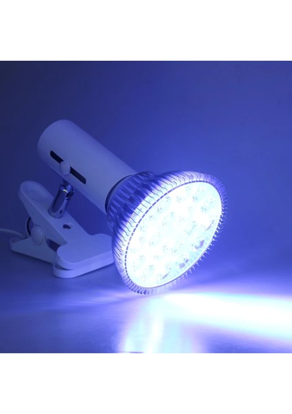 Tek Tutucu Ab Fiş Stili E27 Lamba Klipsi ile LED Akvaryum Aydınlatma PAR38 Ampulü Mercan Resif Balık Tuzlu Tatlı Su Nano Tank Bitki Büyüme LED (Yurt Dışından)