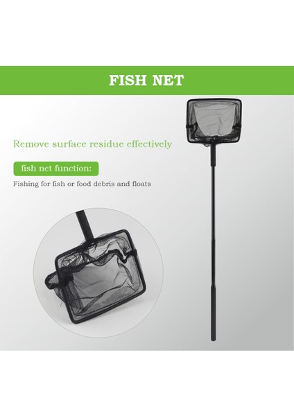 TYPE3-110CM Stili Akvaryum Temizleme Araçları Akvaryum Tankı Temizleme Seti Balık Ağı Kaya Taraması Yosun Kazıyıcı Çatal Sünger Fırça Cam Temizleyici Kiti (Yurt Dışından) indirimleri