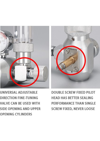 R101 Stili CGA320 Balık Tankı Co2 Regülatörü, 360° Ince Ayar Vanası, Kabarcık Sayacı Solenoid Valf Grubu, Karbondioksit Basınç Düşürücü Vana - (Yurt Dışından) fırsatları
