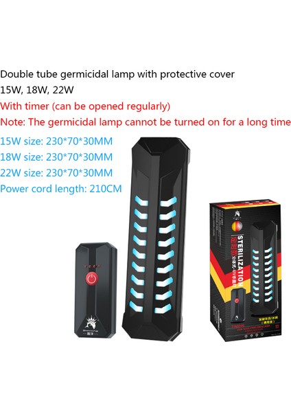 Yeni 15W Tarzı 100-110V Abd Fişi Akvaryum Balık Tankı Uv Dalga Dezenfeksiyonu Lambası Zamanlı Dezenfektan Lamba (Yurt Dışından)
