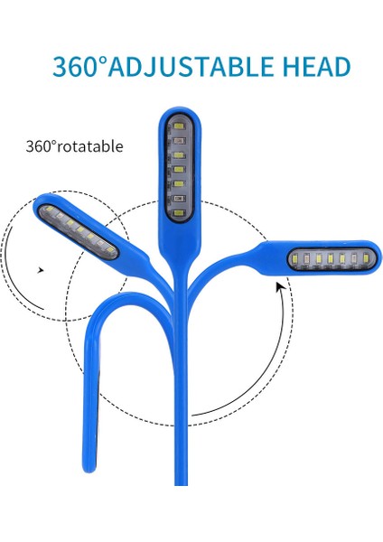 Mavi Stil Mini Yüksek Parlaklık LED Akvaryum Lambası 3W USB Özel Şekilli Tank Kelepçe Lambası Manyetik Sabitleme Lastik Kılıfı (Yurt Dışından)