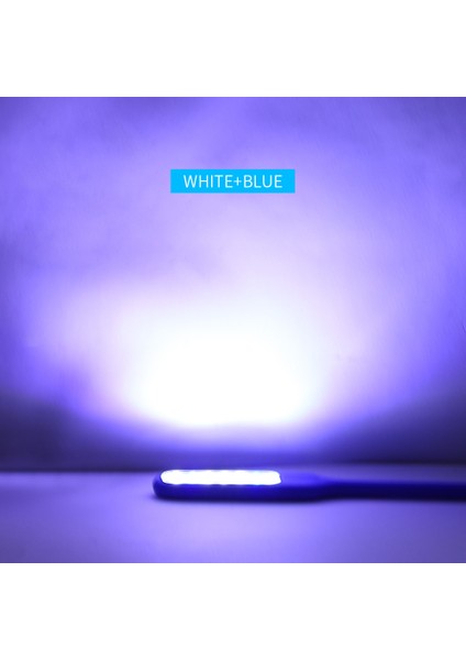 Mavi Stil Mini Yüksek Parlaklık LED Akvaryum Lambası 3W USB Özel Şekilli Tank Kelepçe Lambası Manyetik Sabitleme Lastik Kılıfı (Yurt Dışından)