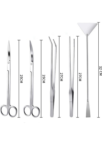 Pe 5'li Set Stili Balık Tankı Bakım Bitkiler Araçları Sucul Penset Paslanmaz Çelik Düz Kürek Yosun Kazıyıcı Akvaryum Peyzaj Aracı (Yurt Dışından) modelleri