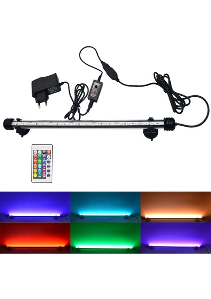 Rgb 48CM Tarzı 110V 220V Su Geçirmez Akvaryum Işığı LED Balık Tankı Lambası Sualtı Daldırma Balık Aydınlatma Akvaryum Dekor Bitki Aksesuarı (Yurt Dışından) fırsatları