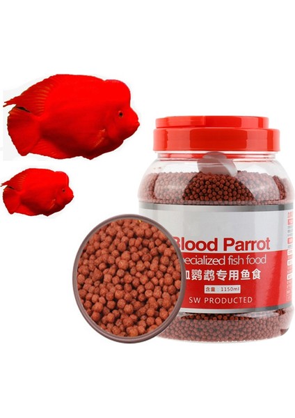Kırmızı Stil 500G 500G Kan Parrot Balığı Yemi Suyun Üzerinde Yüzen Canlı Kırmızı Renk Geliştiren Hızlı Renklendirici Snapper Balık Yemi Tropikal (Yurt Dışından) fırsatları