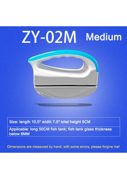 ZY-02M Stili Manyetik Akvaryum Balık Tankı Fırçaları Manyetik Fırça Akvaryum Balık Tankı Cam Yosun Temizleyici Yüzen Eğri Sünger Araçları (Yurt Dışından)