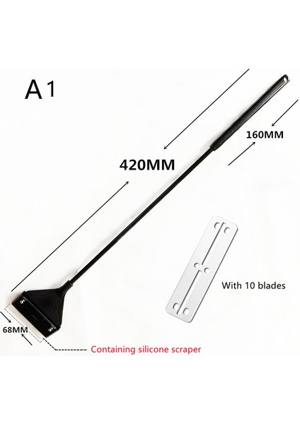 Bir Stil Paslanmaz Çelik Akvaryum Yosun Temizleyici Balık Tankı Kazıyıcı Bıçak Sucul Bitki Ot Çözme Araçları Temizlik Kiti Seti (Yurt Dışından)