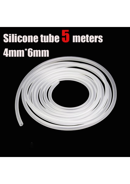 Silikon 5 Metre Tarzı Akvaryum Co2 Sistem Ekipman Aksesuarları Co2 Yağa Dayanıklı Yüksek Basınçlı Balık Tankı Özel Boru Pu Boru Iç Çapı (Yurt Dışından)