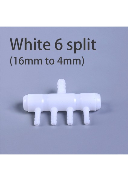 6 Bölünmüş 16 Mm'den 4 Mm'ye Kadar Stil 1 Adet Akvaryum Malzemeleri Havalandırma Pompası Splitter Balık Tankı Oksijen Pompası Aeratör Ek Aksesuarları (Yurt Dışından)