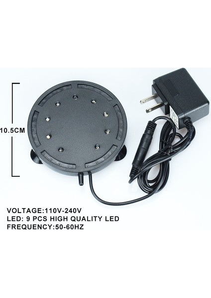 WB-Q10 Stili Su Altı LED Akvaryum Lambası Balık Tankı Daldırma Işığı Aquatic Hava Balonu Oksijen Lambası Eu Us Fiş Balık Tankı Işığı (Yurt Dışından)