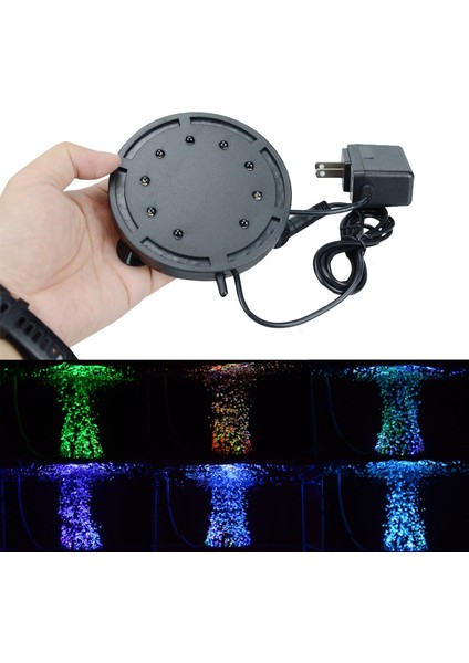 WB-Q10 Stili Su Altı LED Akvaryum Lambası Balık Tankı Daldırma Işığı Aquatic Hava Balonu Oksijen Lambası Eu Us Fiş Balık Tankı Işığı (Yurt Dışından)