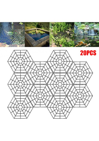 Beyaz Stil Yüzen Gölet Koruyucu Plastik Ağ Balık Kafesi Kafes Kapak Kuş Zararlıları EIG88 (Yurt Dışından)