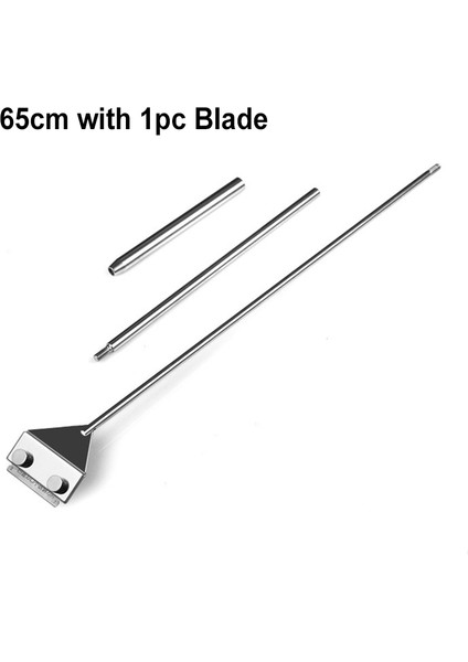 B Tarzı Akvaryum Yosun Temizleyici Bıçak Paslanmaz Çelik Uzun Saplı Balık Tankı Sucul Bitki Ot Temizleme Çoklu Aracı (Yurt Dışından)