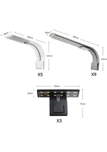 X5-Mavi-Beyaz Stili LED Balık Tankı Sulu Manzara Işıkları Klipsli Akvaryum Lambası Su Bitkisi Su Yosunu LED Büyüme Işığı Su Geçirmez (Yurt Dışından) fırsatları