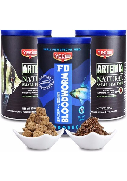 Kırmızı Kan Solucan Stili 500ML Yee Kırmızı Kan Solucanı Dondurularak Kurutulmuş Artemia Salina Balık Yemi Tüm Türler Için Tropikal Akvaryum Küçük Yem (Yurt Dışından) indirimleri