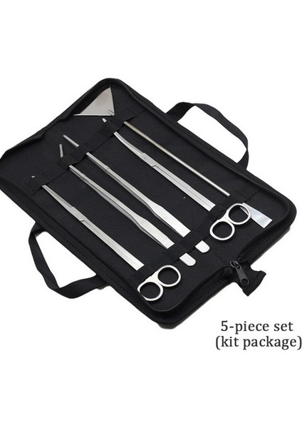 5 Adet Paket Stili Akvaryum Tankı Akvakültür Araçları Akvaryum Veya Cımbız Aracı Paslanmaz Çelik Sucul Bitkiler Seti Için Akvaryum Bakımı (Yurt Dışından)
