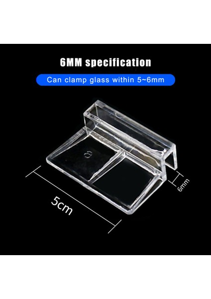 6mm Tarzı Balık Tankı Kelepçe Standı Tutucu Tutacak Akvaryum Kapağı Akrilik Destek Tutucusu Cam Kapak Plakası Tutucu Araçlar (Yurt Dışından)