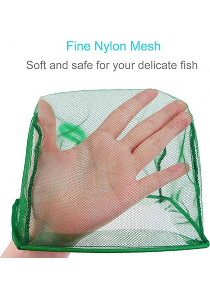 4 Inç Tarzı Balık Yeşil Uzun Sap Güçlü Rulmanlı Akvaryum Aksesuarı Ince Örgülü Akvaryum Büyük Kapasiteli Balıkçılık Karides Ağı Aktarım Ağı (Yurt Dışından) modelleri