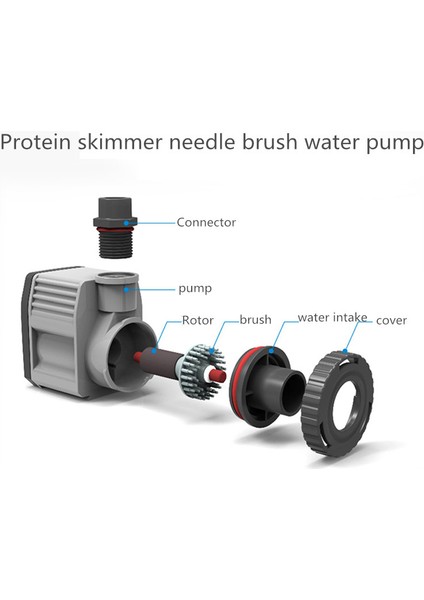 SP-2000 Gaz Meme Stili 1 Ünite Bubble Magus Protein Skimmer Rotor Parçaları Balık Tankı Parçası D D D (Yurt Dışından)