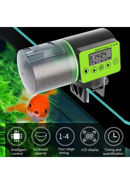 1 Adet Gıda Çember Tarzı 200ML Otomatik Balık Tankı Akvaryum Elektrikli Plastik Zamanlayıcı Balık Yem Dağıtıcı Aracı Balık Besleyici (Yurt Dışından) fiyatları