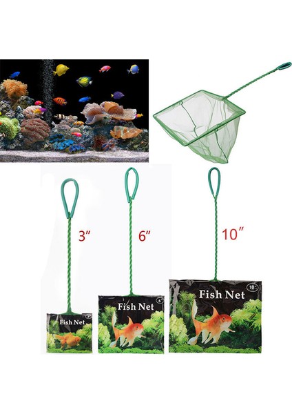 8 Inç Tarzı Taşınabilir Balık Ağı Uzun Sap Kare Akvaryum Aksesuarları Balık Tankı Iniş Ağı Balık Float Nesneler Temizleme Aracı (Yurt Dışından) fiyatları