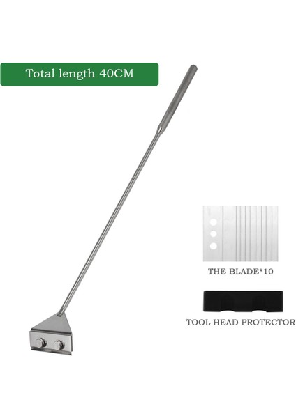 TYPE2-40CM Stili Paslanmaz Çelik Akvaryum Yosun Temizleyici Balık Tankı Kazıyıcı Bıçak Suda Bitki Ot Temizleme Araçları Temizleme Kiti Seti (Yurt Dışından)