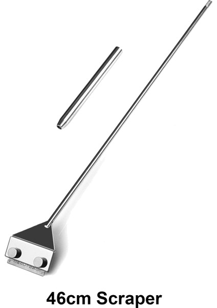 46CM Kazıyıcı Stili Akvaryum Aquascape Bitki Aracı Paslanmaz Çelik Penset Spatula Yosun Temizleyici Depolama Rafı Balık Tankı Temizlik Aksesuarı (Yurt Dışından)