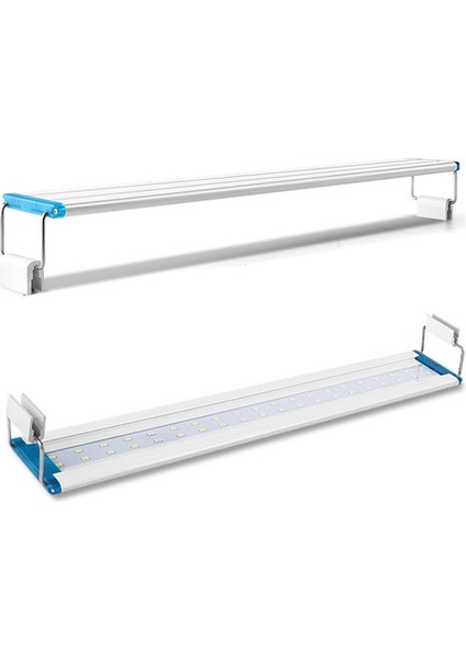 48CM 20W Ab Tarzı Ultra-Ince Akvaryum Mavi Beyaz Işık Balık LED Lambası Peyzaj Ekolojik Tank Çerçeve Lambası Masaüstü Akvaryum Sucul Bitkiler Lambası (Yurt Dışından) indirimleri