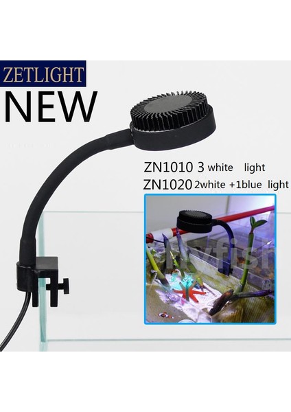 ZN1050 M1 (6W) Stili Zetlight LED Işık LED Tam Spektrum Nano Küçük Akvaryum Balık Tankı Deniz Suyu Tuzlu Su Deniz Mercan Resifi LED Işık (Yurt Dışından) fırsatları