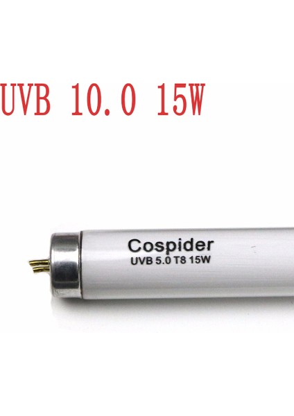 10.0 Tüp Stili T8 15W Iğneli Bi-Pin Uv Uva Uvb Kalsiyum Sağlamak Için Sürüngen Vivaryum Floresan Lineer Tüp Işık Lambası Ampulü (Yurt Dışından)